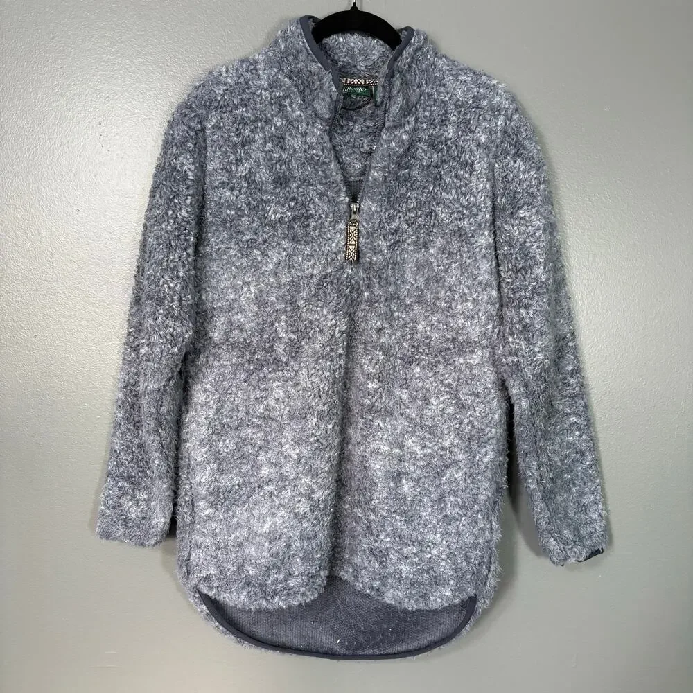 Stillwater Supply Co Y2K Gorpcore Sherpa Fleece Quarter Zip Jacket - Size Small